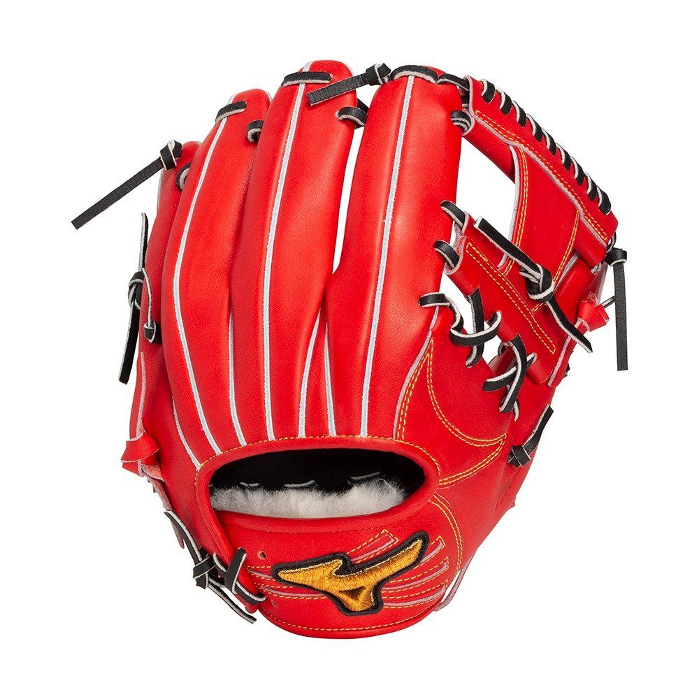 Mizuno 硬式グローブ 赤 ミズノ（MIZUNO）（メンズ、レディース）硬式用グラブ 内野手用 野球