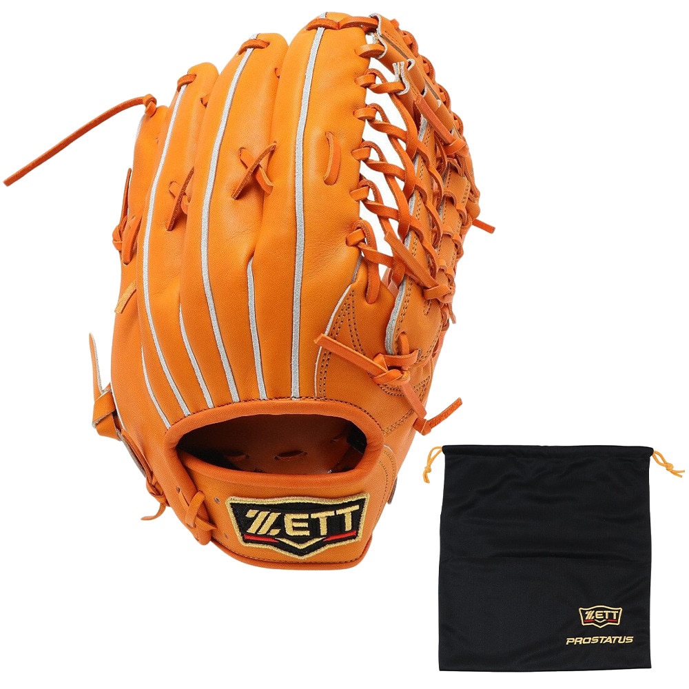 ゼット（ZETT）（メンズ）硬式用グラブ 外野手用 野球グローブ 一般 プロステイタス BPROG670-5600