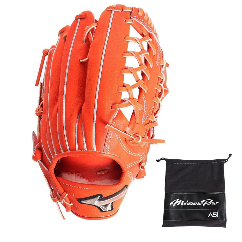 ミズノ（MIZUNO）（メンズ）硬式用グラブ 外野手用 野球グローブ 一般 ミズノプロ A51 1AJGH11307 52【お一人様一点まで】