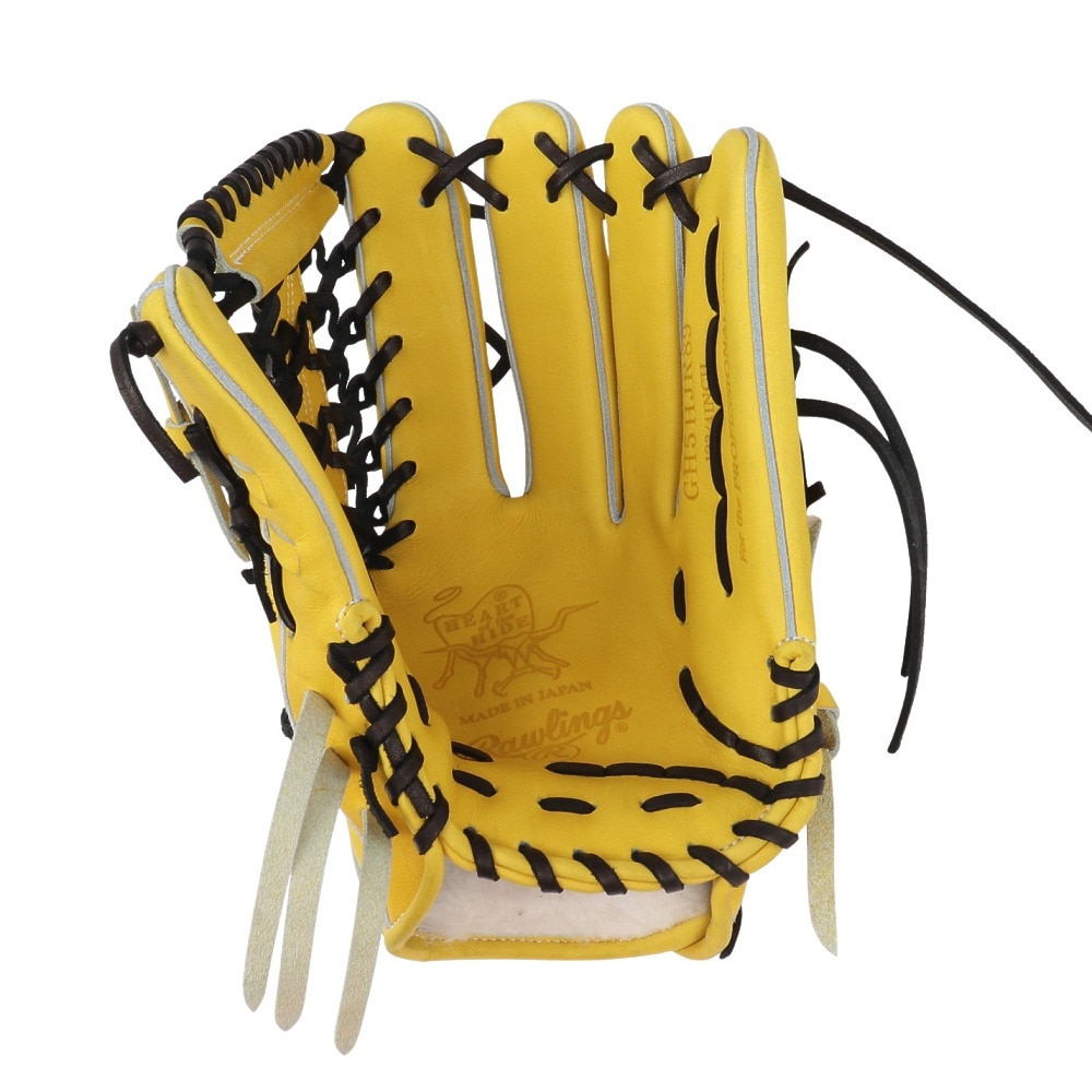 ローリングス（Rawlings）（メンズ）硬式用グラブ 外野手用 野球グローブ 一般 HOH ジャパン GH5HJR89-LIME