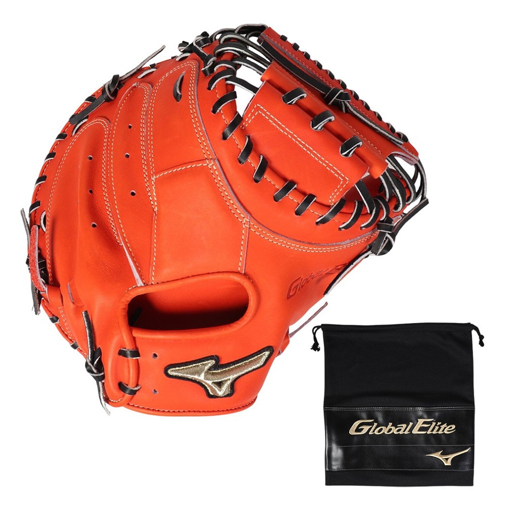 ミズノ（MIZUNO）（メンズ）硬式用 グラブ 捕手用 グローバルエリート 號SAKEBI B-D型 野球グローブ 一般 1AJCH30300 5209