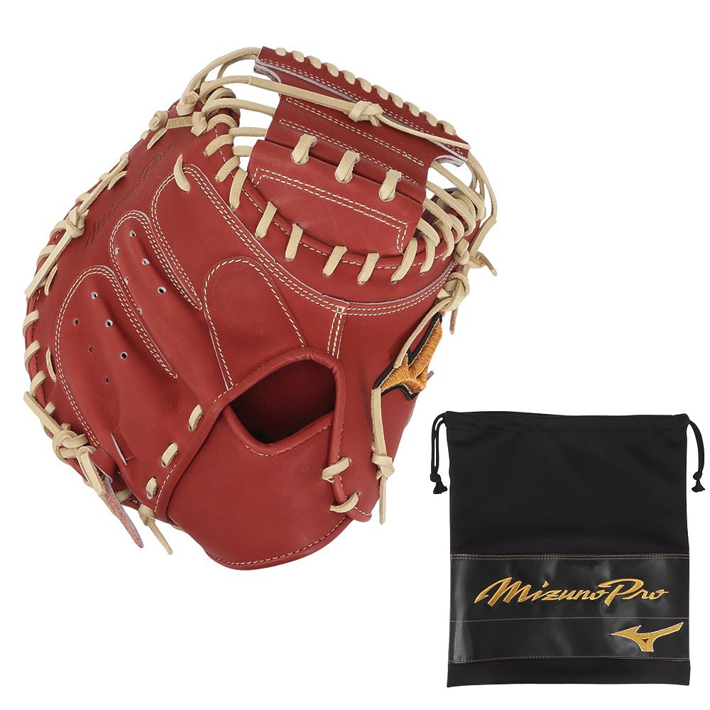 ミズノ（MIZUNO）（メンズ）硬式用グラブ 捕手用 野球グローブ 一般 ミズノプロ SAKEBI Compact 1AJCH30110 6680 お一人様一点まで