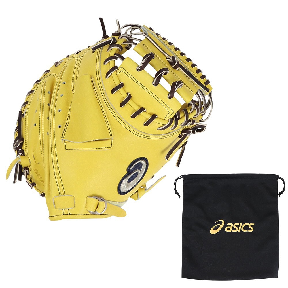 アシックス（ASICS）（メンズ）硬式用グラブ 捕手用 野球グローブ 一般 I-PRO プレミアム 3121B374.752