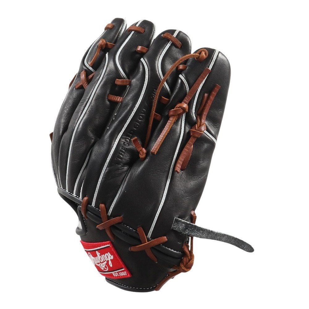 Rawlings 硬式用グローブ ブラック 外野手用 ローリングス（Rawlings）（メンズ）硬式用グラブ 外野手用 野球