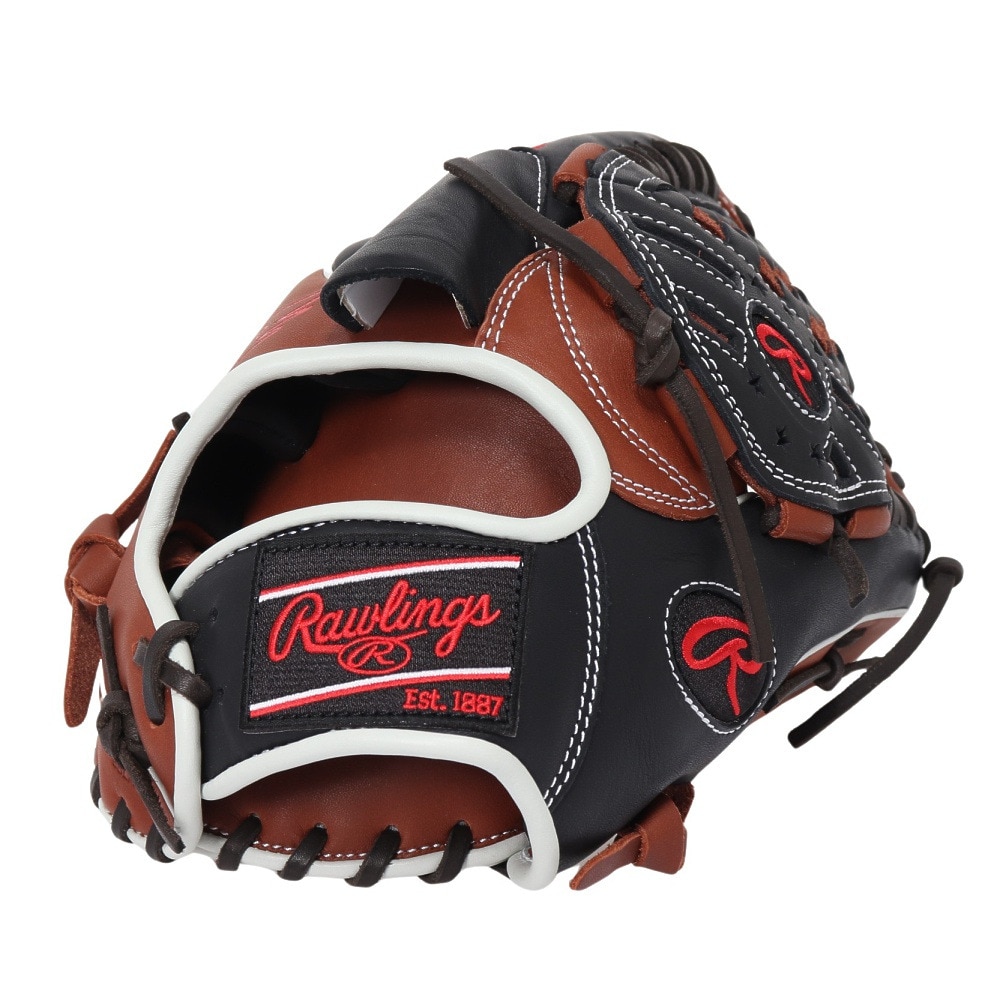 ローリングス（Rawlings）（メンズ）軟式用グラブ 投手用 野球グローブ 一般 HOH MLB カラーシンク GR4HMA15W-BR/B