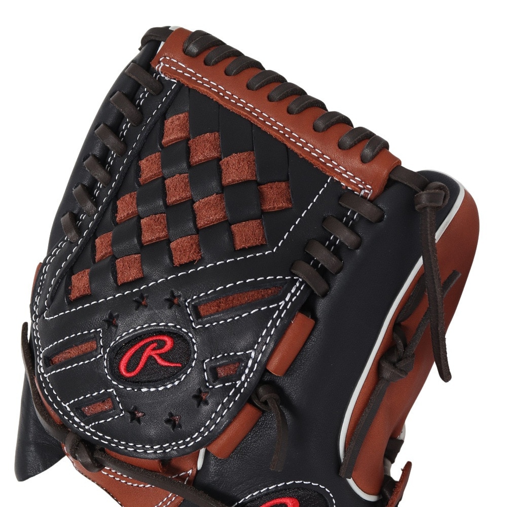 ローリングス（Rawlings）（メンズ）軟式用グラブ 投手用 野球グローブ 一般 HOH MLB カラーシンク GR4HMA15W-BR/B