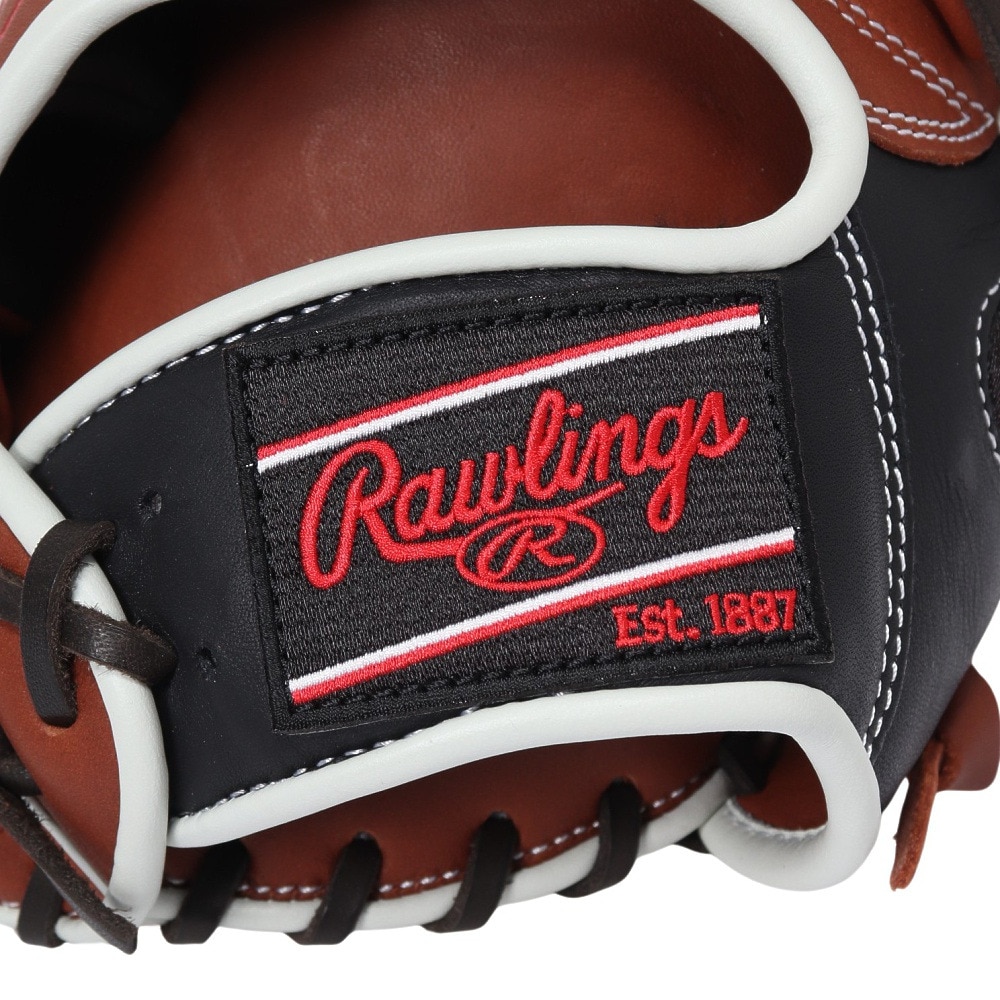 ローリングス（Rawlings）（メンズ）軟式用グラブ 投手用 野球グローブ 一般 HOH MLB カラーシンク GR4HMA15W-BR/B