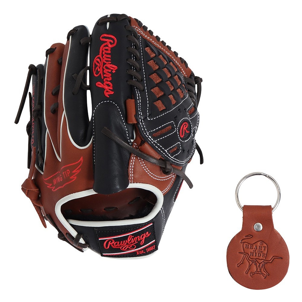 ローリングス（Rawlings）（メンズ）軟式用グラブ 投手用 野球グローブ 一般 HOH MLB カラーシンク GR4HMA15W-BR/B