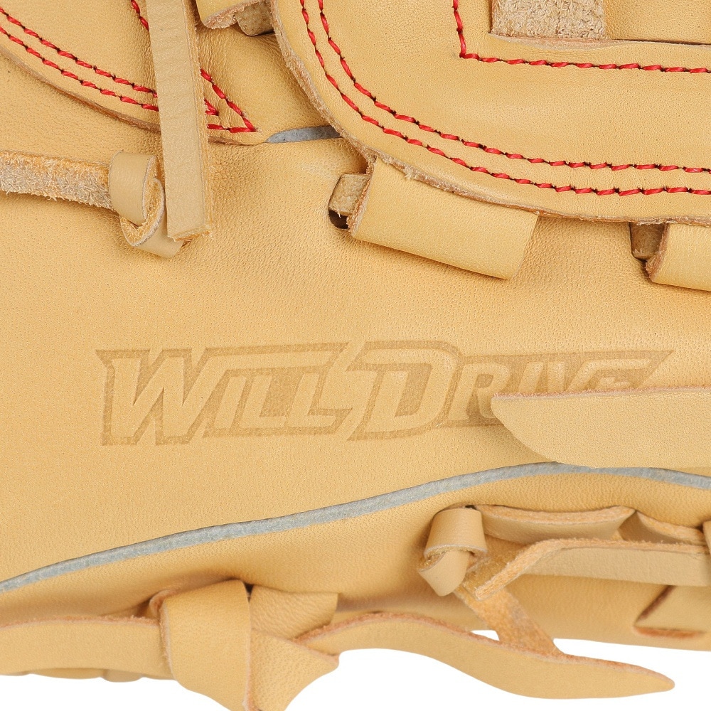 ミズノ（MIZUNO）（メンズ）軟式用グラブ 投手用 野球グローブ 一般 ウィルドライブ レッド 24SS 1AJGR21901 80