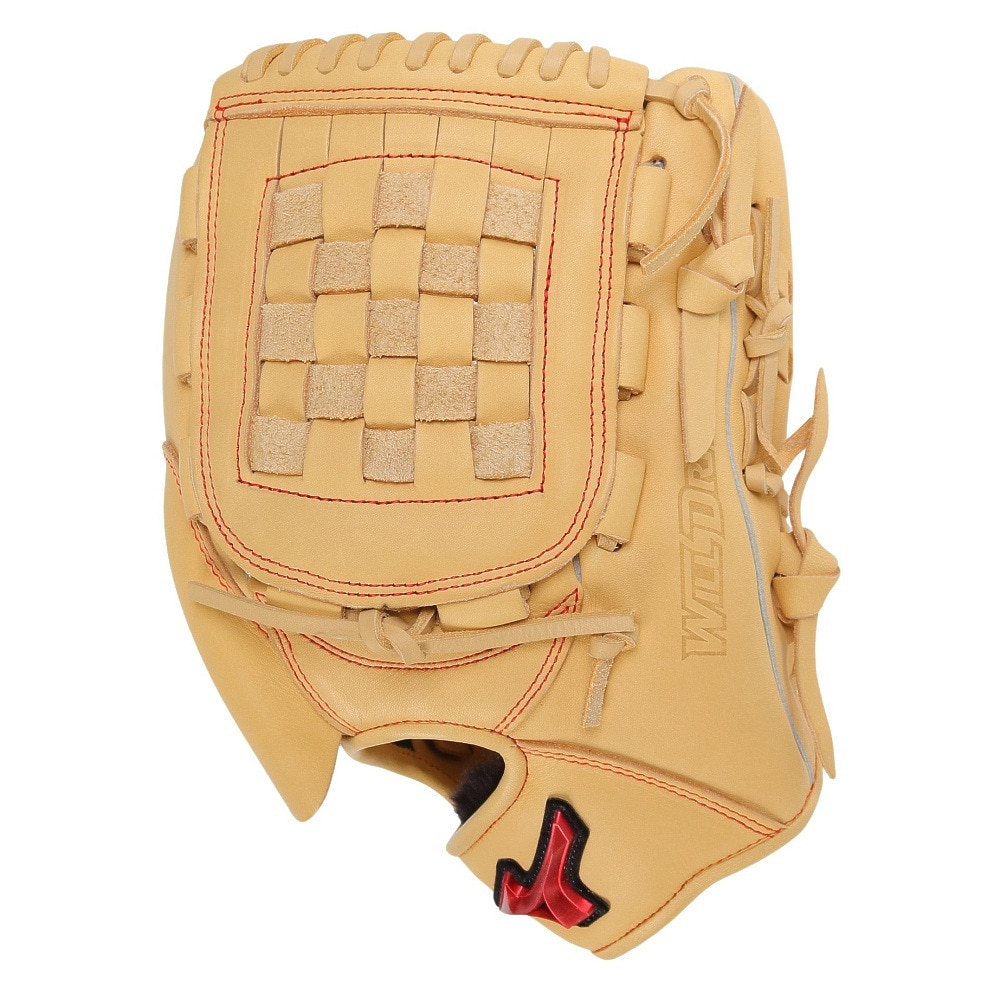 ミズノ（MIZUNO）（メンズ）軟式用グラブ 投手用 野球グローブ 一般 ウィルドライブ レッド 24SS 1AJGR21901 80