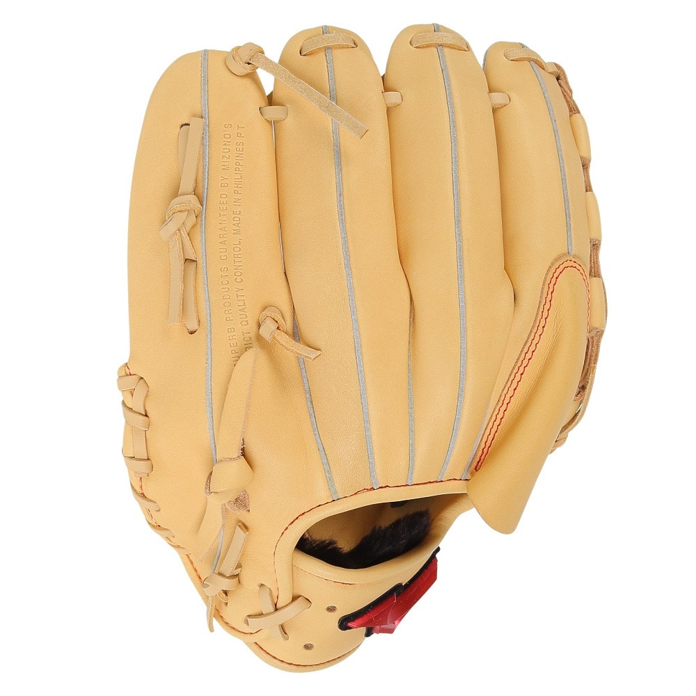 ミズノ（MIZUNO）（メンズ）軟式用グラブ 投手用 野球グローブ 一般 ウィルドライブ レッド 24SS 1AJGR21901 80
