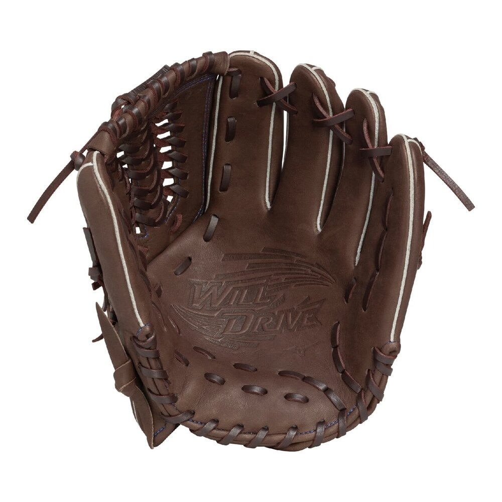 ミズノ（MIZUNO）（メンズ、レディース）軟式用グラブ 投手用 野球グローブ ウィルドライブ ブルー 1AJGR33701 82