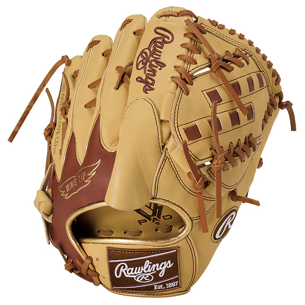 ローリングス（Rawlings）（メンズ）軟式用グラブ 投手用 野球グローブ 一般 ハイパーテック COLOR SYNC GR5FHTCA15W-CAM/BR