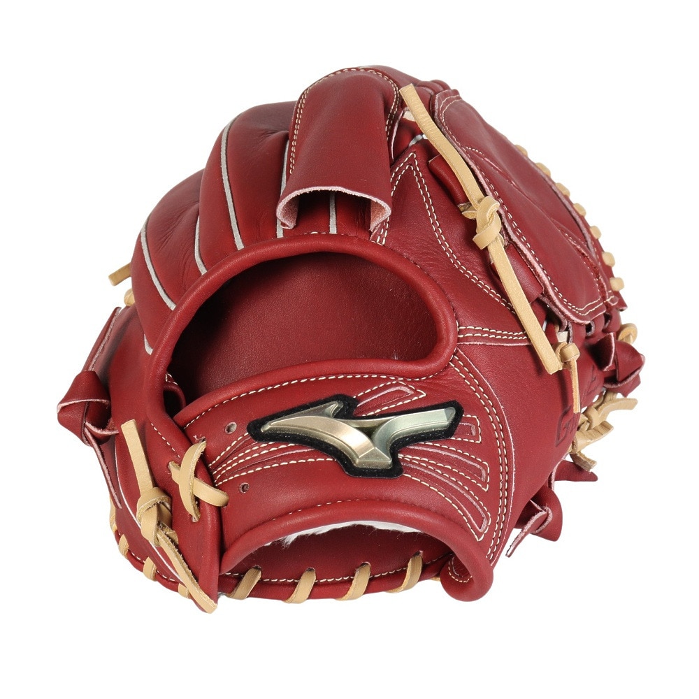 Mizuno globalELITE赤 レザー 投手用グローブ ミズノ（MIZUNO）（メンズ）軟式用グラブ 投手用 野球グローブ 一般