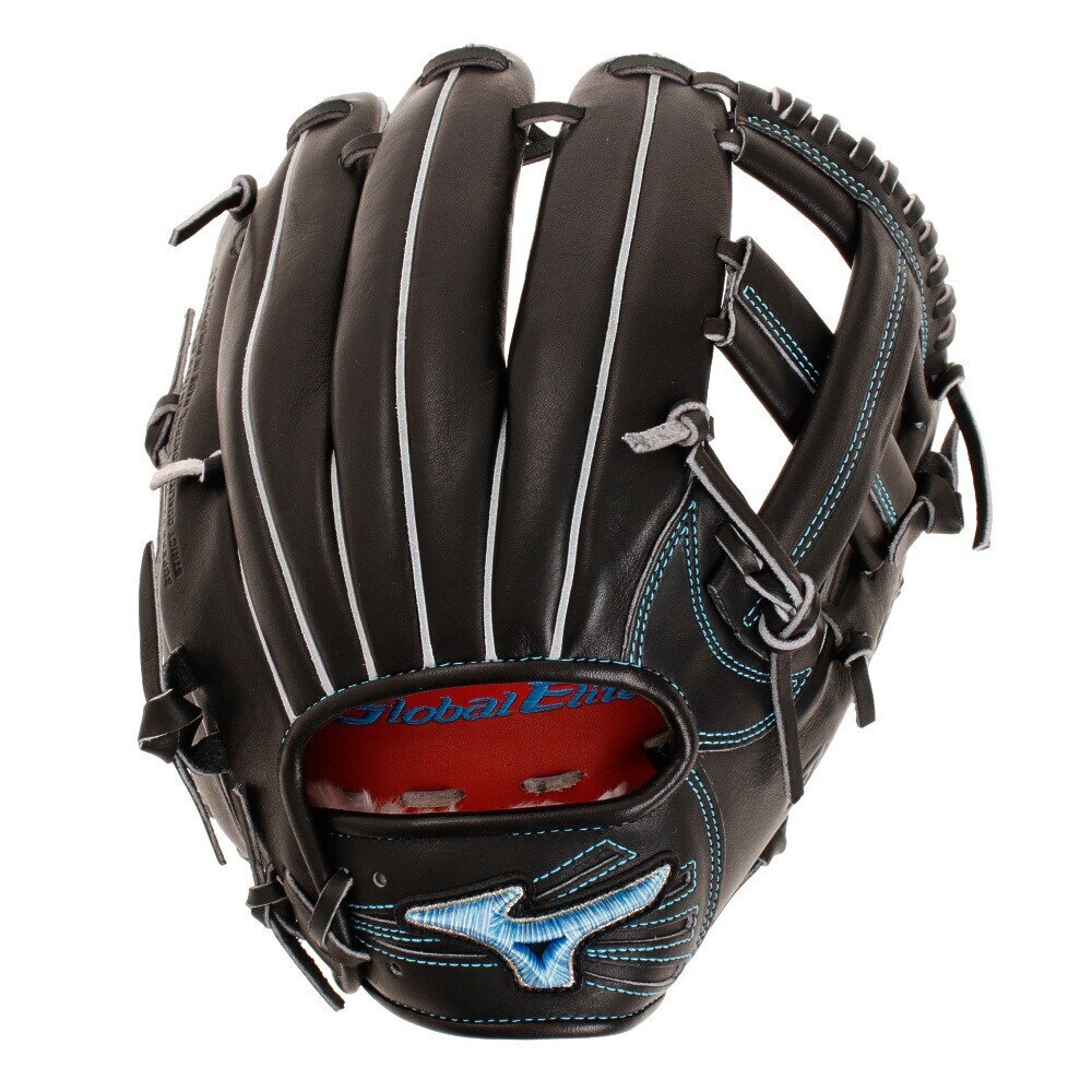 ミズノ（MIZUNO）（メンズ）軟式用グラブ 内野手 一般 HSelection インフィニティ グローバルエリート プレミアムモデル ダイバーシティブルー 1AJGR25303 09