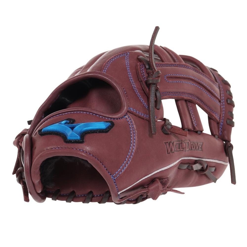 ミズノ（MIZUNO）（メンズ）軟式用グラブ 内野手 野球グローブ 一般 ウィルドライブ ブルー 1AJGR27903 68