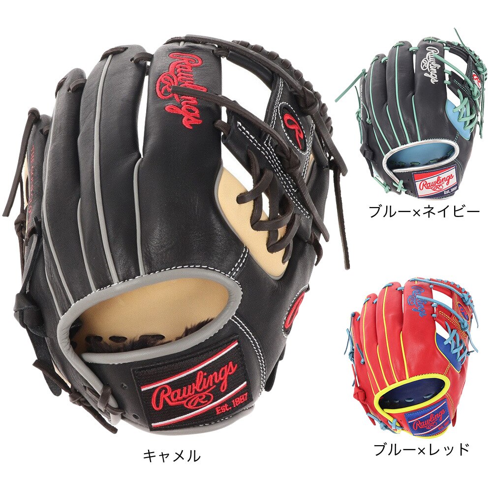 ローリングス（Rawlings）（メンズ）軟式用グラブ 内野手 野球グローブ 一般 HOH MLB COLOR SYNC GR3HMCK4H-RY/SC