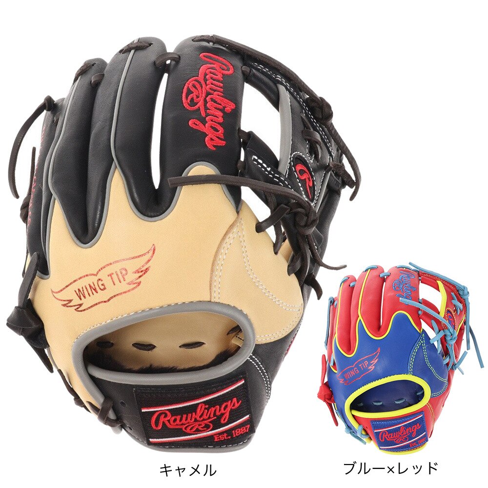 ローリングス（Rawlings）（メンズ）軟式用グラブ 内野手 野球グローブ 一般 HOH MLB COLOR SYNC GR3HMN52W-CAM/B