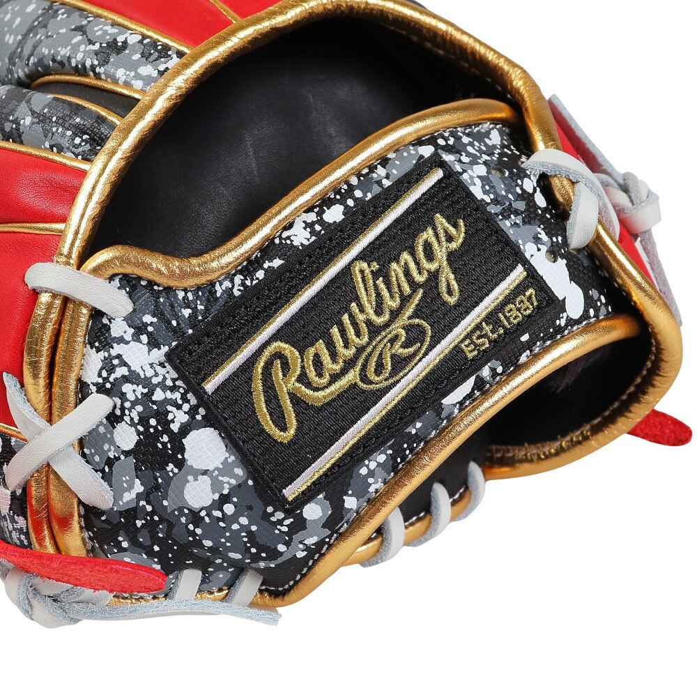 ローリングス（Rawlings）（メンズ）軟式用グラブ 内野手 野球グローブ 一般 BLIZZARD & Wizard 01 GR3HON52MG-B