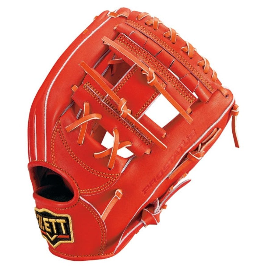 ゼット（ZETT）（メンズ）軟式用グラブ 内野手 二塁手・遊撃手用 野球グローブ 一般 プロステイタス BRGB30244-5800