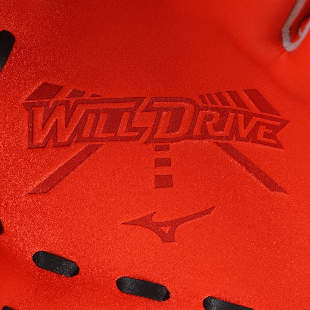 ミズノ（MIZUNO）（メンズ）軟式用グラブ 内野手 野球グローブ 一般 ウィルドライブ レッド AXI仕様 23AW 1AJGR11813 52