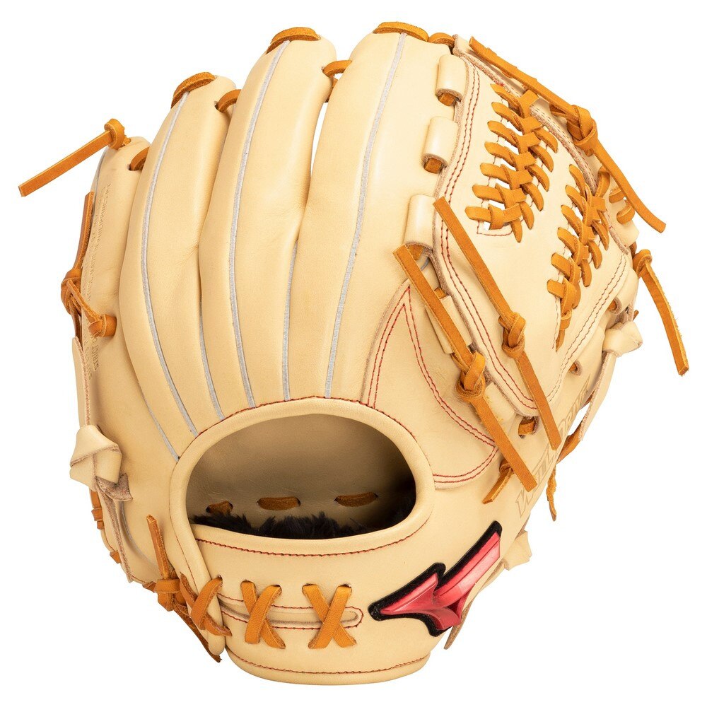 ミズノ（MIZUNO）（メンズ）軟式用グラブ 内野手 野球グローブ 一般 ウィルドライブ レッド 1AJGR11813 80