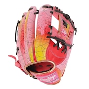 ローリングス（Rawlings）（メンズ）軟式用グラブ 内野手用 野球グローブ 一般 HOH グラフィック 2023 GR3FHGN62-SC/PK