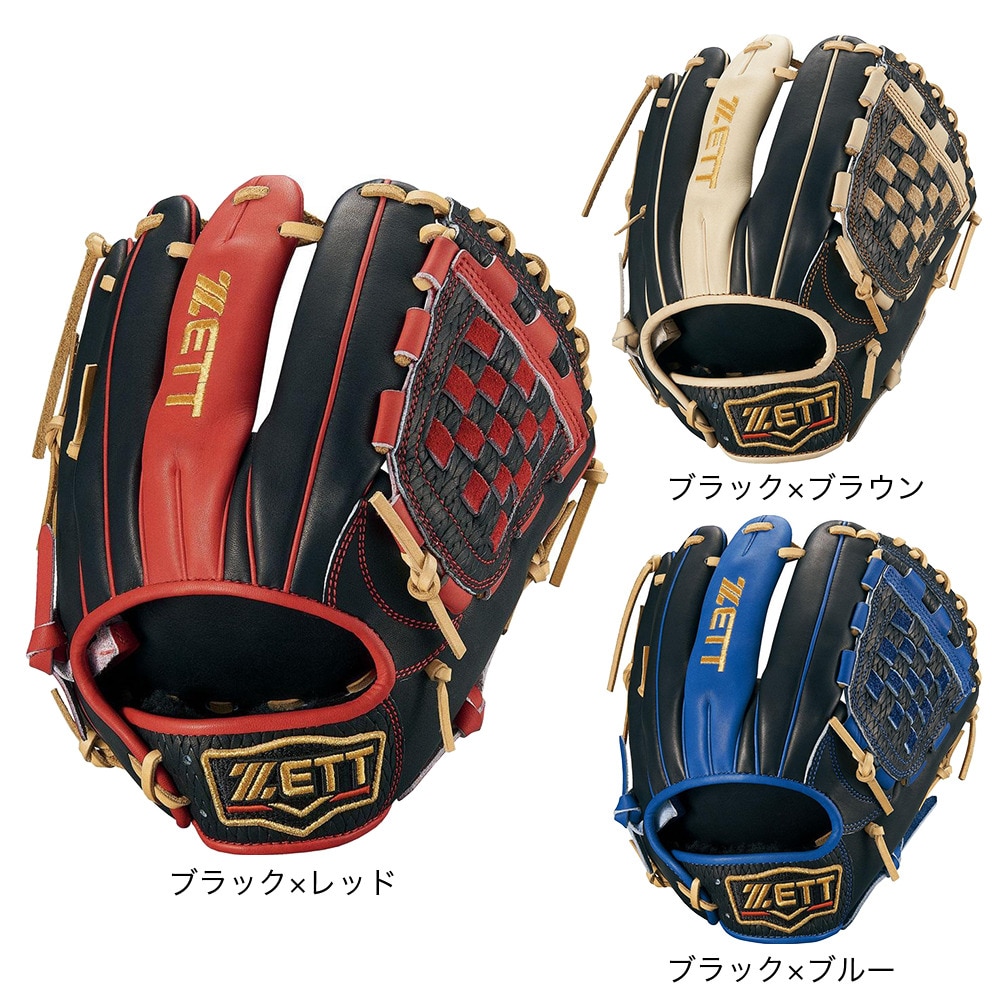 ゼット（ZETT）（メンズ）軟式用グラブ 内野手 野球グローブ 一般 プロステイタスSCE BRGB32550-1932
