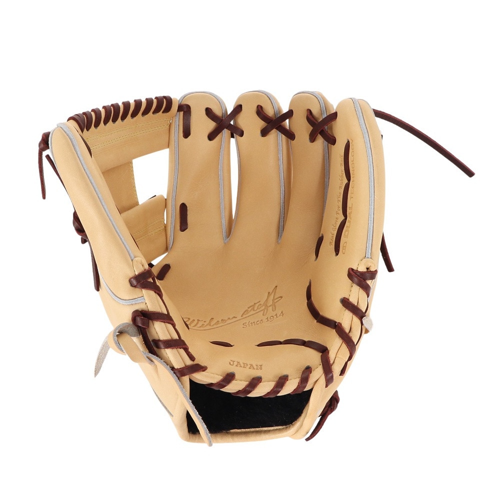 ウイルソン（Wilson）（メンズ）軟式用グラブ 内野手 軟式用 Wilson Staff デュアル 内野手用 86型 11.5 WBW101714