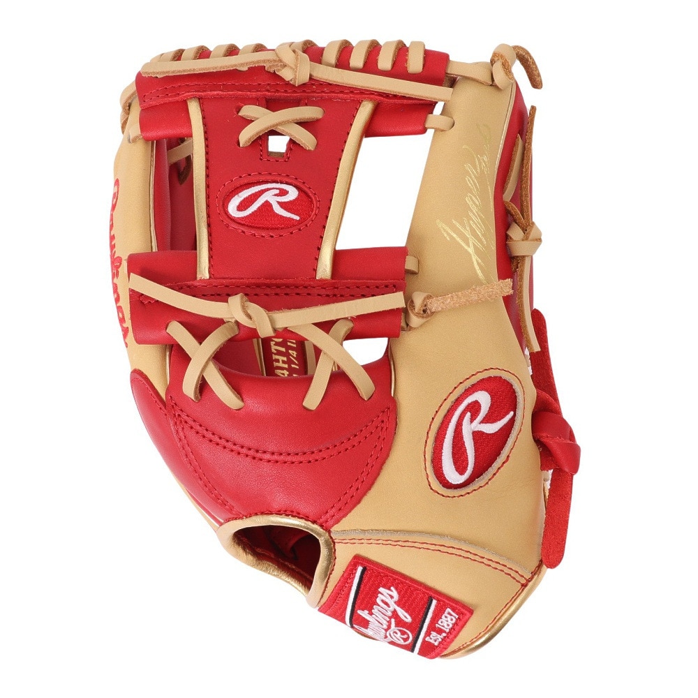 ローリングス（Rawlings）（メンズ）軟式用グラブ 内野手 ハイパーテックカラーズ N62-SC/キャメル GR4HTCN62-SC/CAM