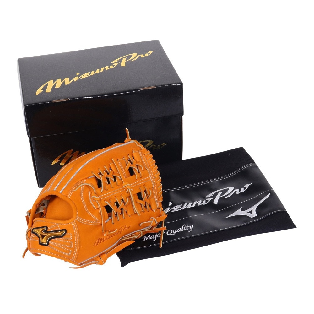 ミズノ（MIZUNO）（メンズ）軟式用グラブ 内野手 ミズノプロ 23WC 村上モデル B 野球グローブ 一般 1AJGR90403 54