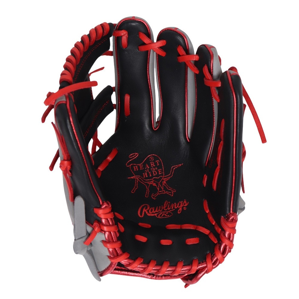 ローリングス（Rawlings）（メンズ）軟式用グラブ 内野手 野球グローブ 一般 HOH MLB カラーシンク GR4HMCK4H-B/GRY