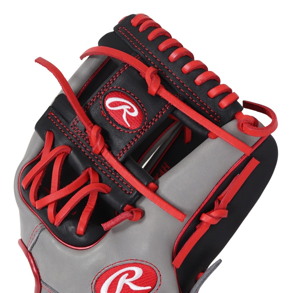 ローリングス（Rawlings）（メンズ）軟式用グラブ 内野手 野球グローブ 一般 HOH MLB カラーシンク GR4HMCK4H-B/GRY