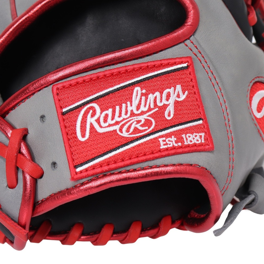 ローリングス（Rawlings）（メンズ）軟式用グラブ 内野手 野球グローブ 一般 HOH MLB カラーシンク GR4HMCK4H-B/GRY