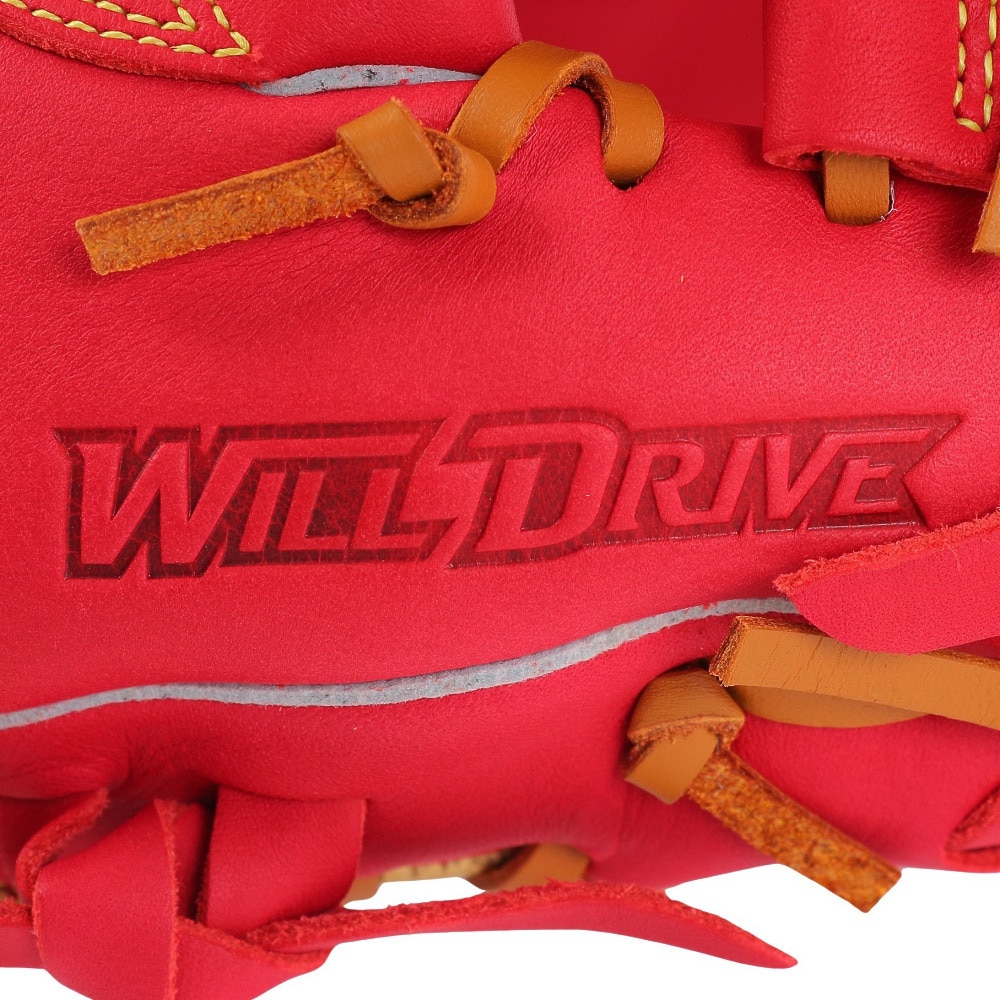 ミズノ（MIZUNO）（メンズ）軟式用グラブ 内野手 野球グローブ 一般 WILL DRIVE RED 1AJGR21703 6249