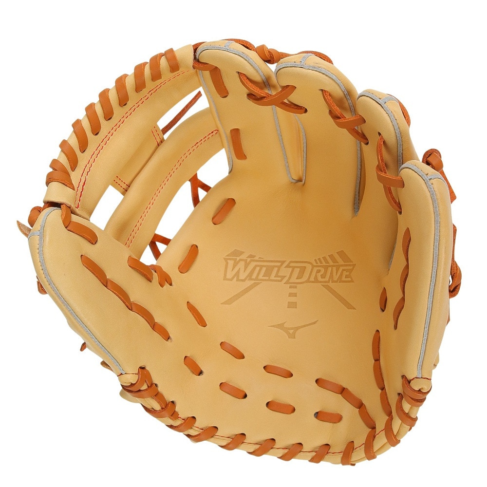 ミズノ（MIZUNO）（メンズ）軟式用グラブ 内野手 野球グローブ 一般 ウィルドライブ レッド 24SS 1AJGR21903 8049