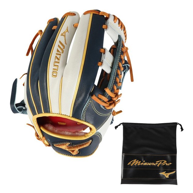 ミズノ（MIZUNO）（メンズ）軟式用グラブ 内野手 ミズノプロ 勝色 