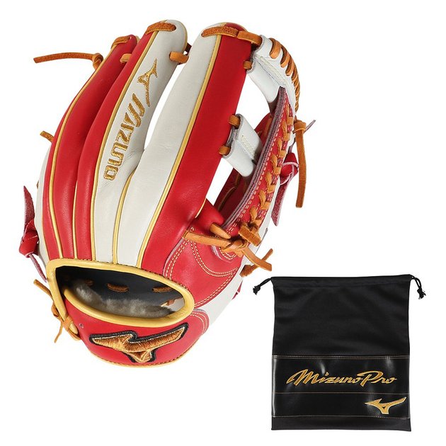 ミズノ（MIZUNO）（メンズ）軟式用グラブ 内野手 ミズノプロ 勝色 