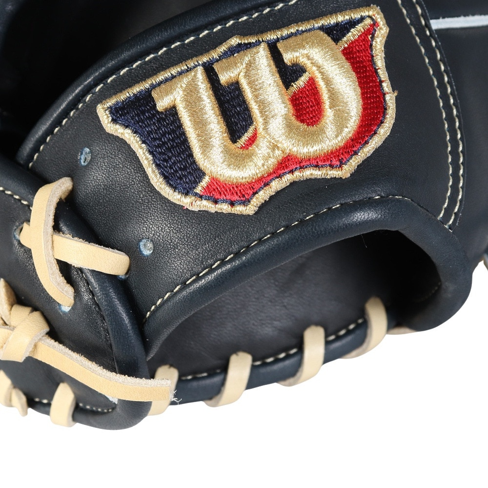ウイルソン（Wilson）（メンズ、レディース）軟式用グラブ 内野手 野球グローブ 一般 Basic Lab DUAL 87 Wブラック ウィルソン デュアル WBW102373