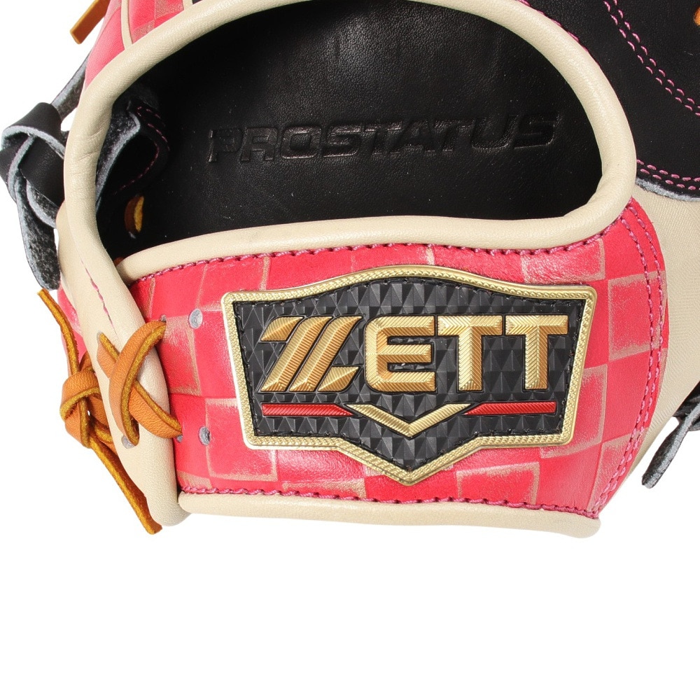 ゼット（ZETT）（メンズ、レディース）軟式用グラブ 内野手 野球グローブ 一般 プロステイタス マザーズデイモデル BRGB32456M-1961
