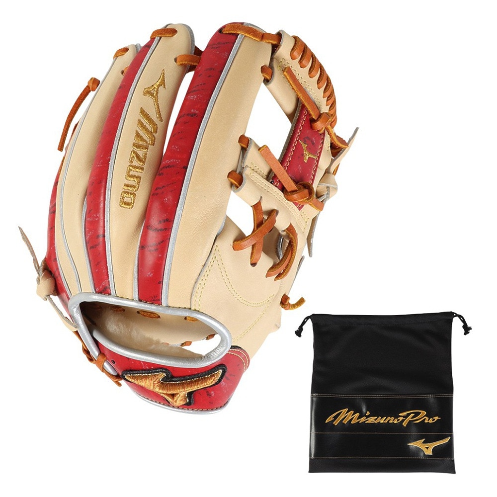 ミズノ（MIZUNO）（メンズ）軟式用グラブ 内野手 野球グローブ 一般 ミズノプロ 2024セレクションB 1AJGR31203 80A5 お一人様一点まで