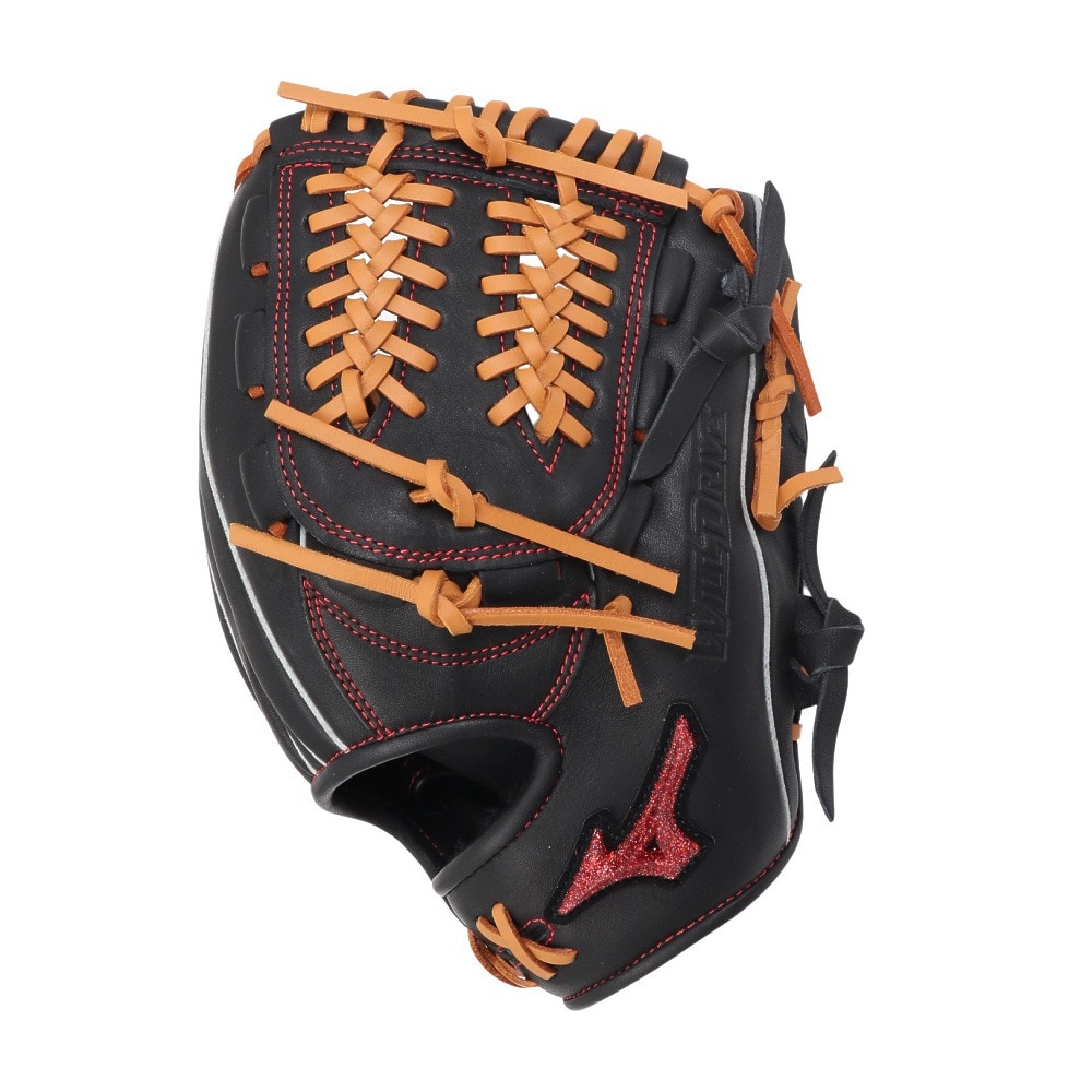 ミズノ（MIZUNO）（メンズ）軟式用グラブ 内野手 野球グローブ 一般 軟式用ウィルドライブ レッド AXI 1AJGR14213 0949