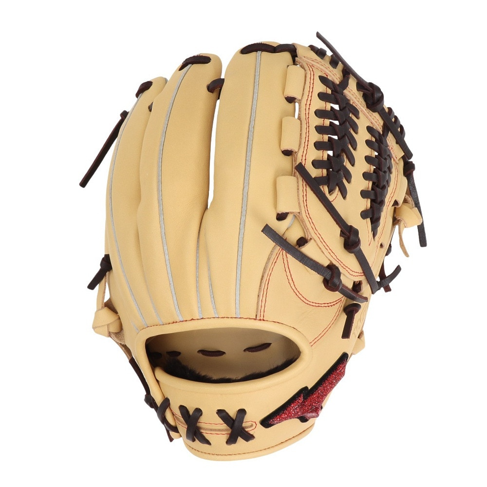 ミズノ（MIZUNO）（メンズ）軟式用グラブ 内野手 野球グローブ 一般 ウィルドライブ レッド AXI 1AJGR14213 8066