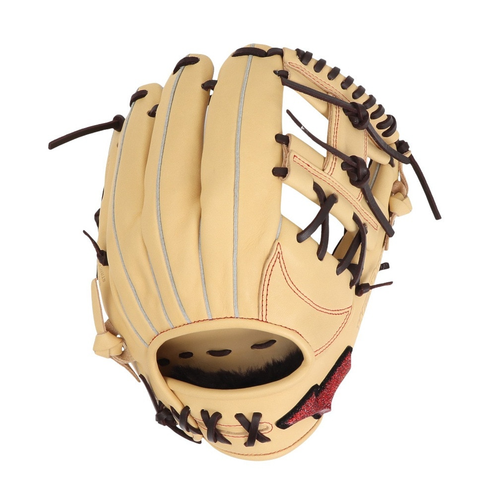 ミズノ（MIZUNO）（メンズ）軟式用グラブ 内野手 野球グローブ 一般 ウィルドライブ レッド AXI 1AJGR14223 8066