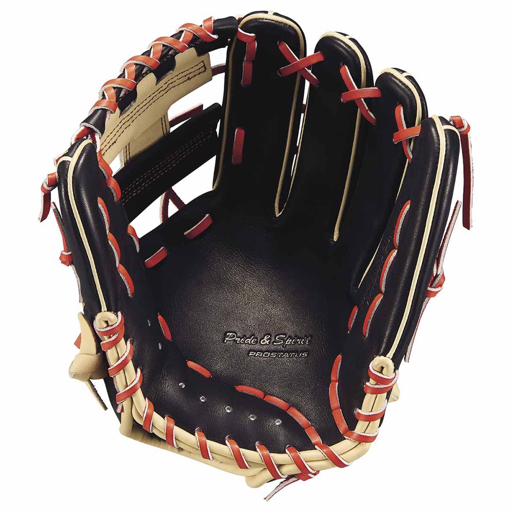 ゼット（ZETT）（メンズ）軟式用グラブ 内野手 野球グローブ 一般 プロステイタスSCE 源田タイプ BRGB32556S-1932