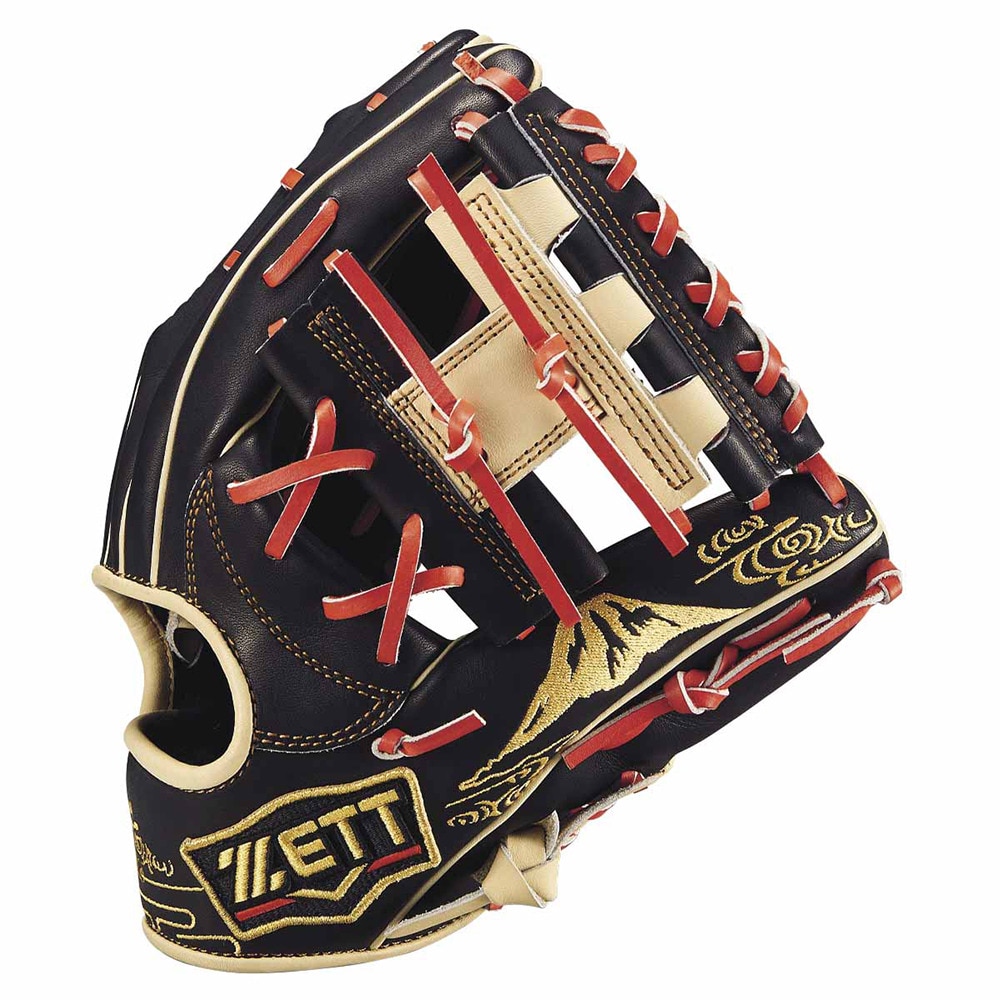 ゼット（ZETT）（メンズ）軟式用グラブ 内野手 野球グローブ 一般 プロステイタスSCE 源田タイプ BRGB32556S-1932