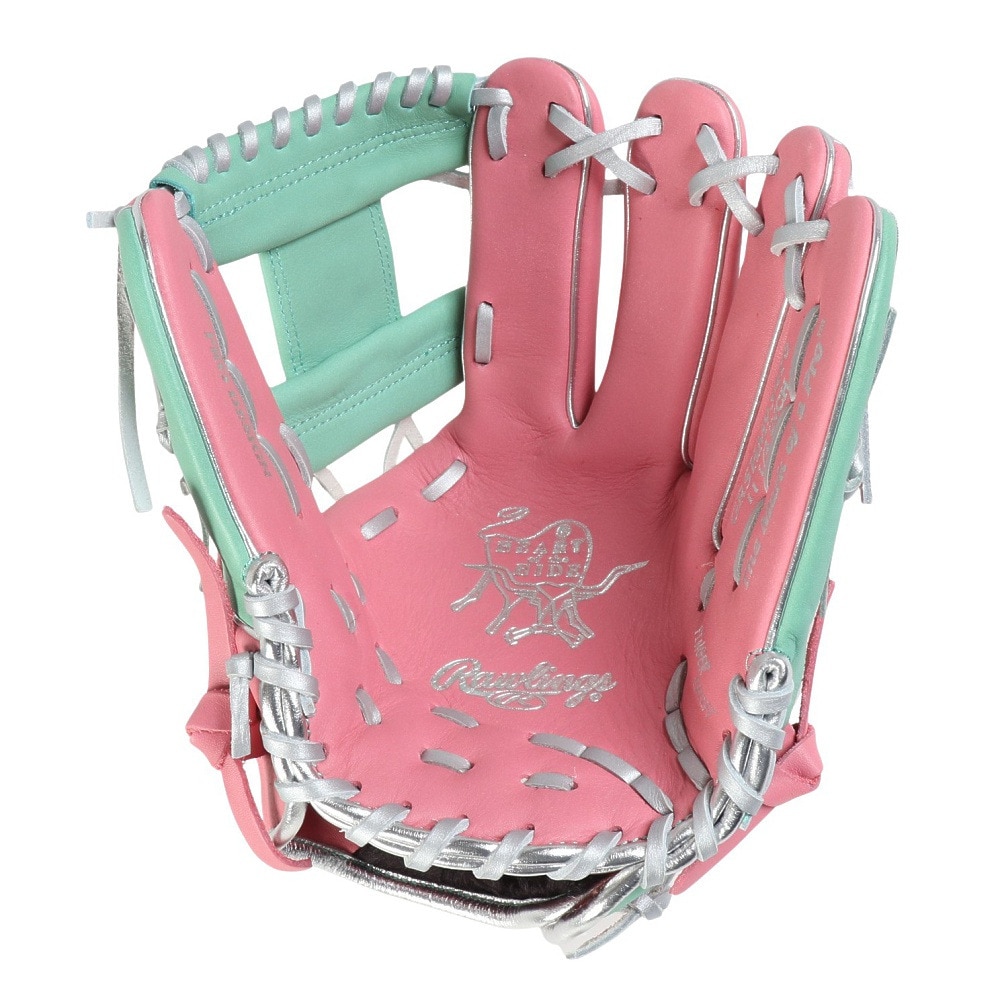 ローリングス（Rawlings）（メンズ）軟式用グラブ 内野手 野球グローブ 一般 HOH MLB カラー SYNC GR5HM934FS-PK/MINT