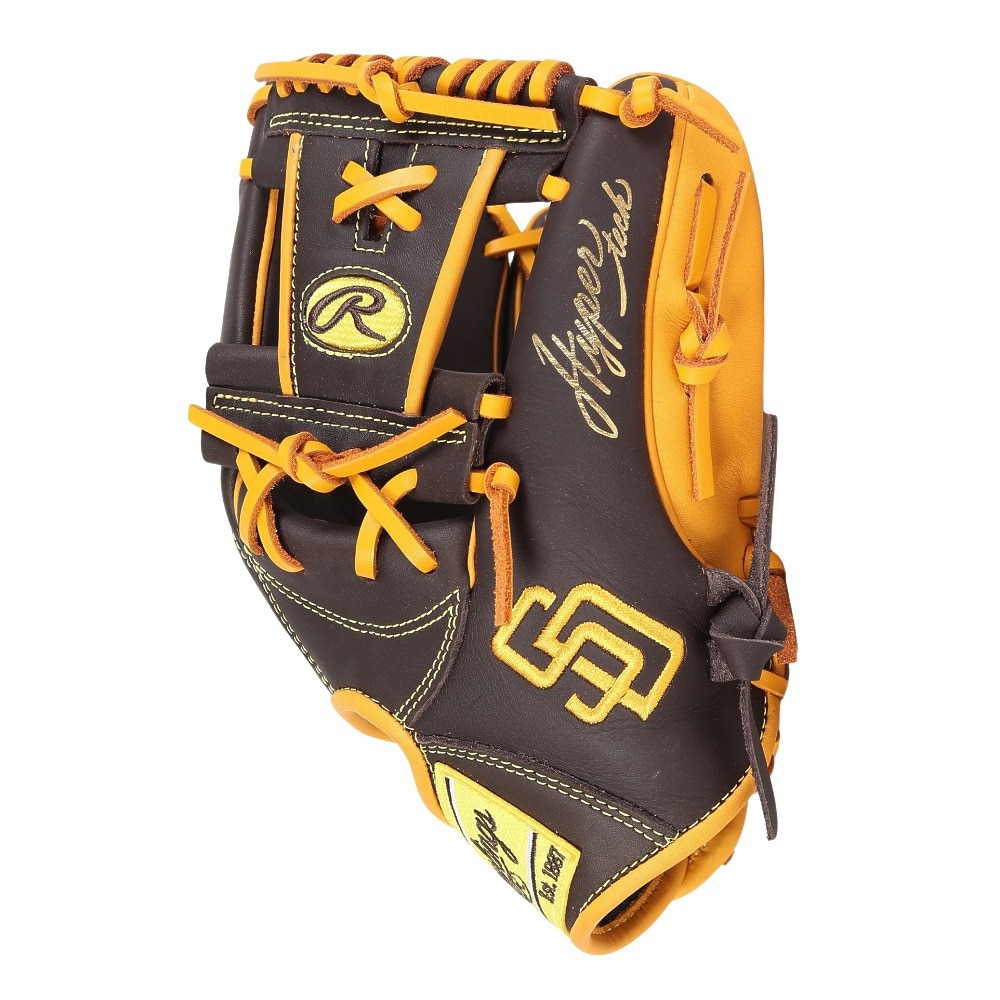 ローリングス（Rawlings）（メンズ）軟式用グラブ 内野手 野球グローブ 一般 ハイパーテック MLB チーム GR5HTMN62-SPD