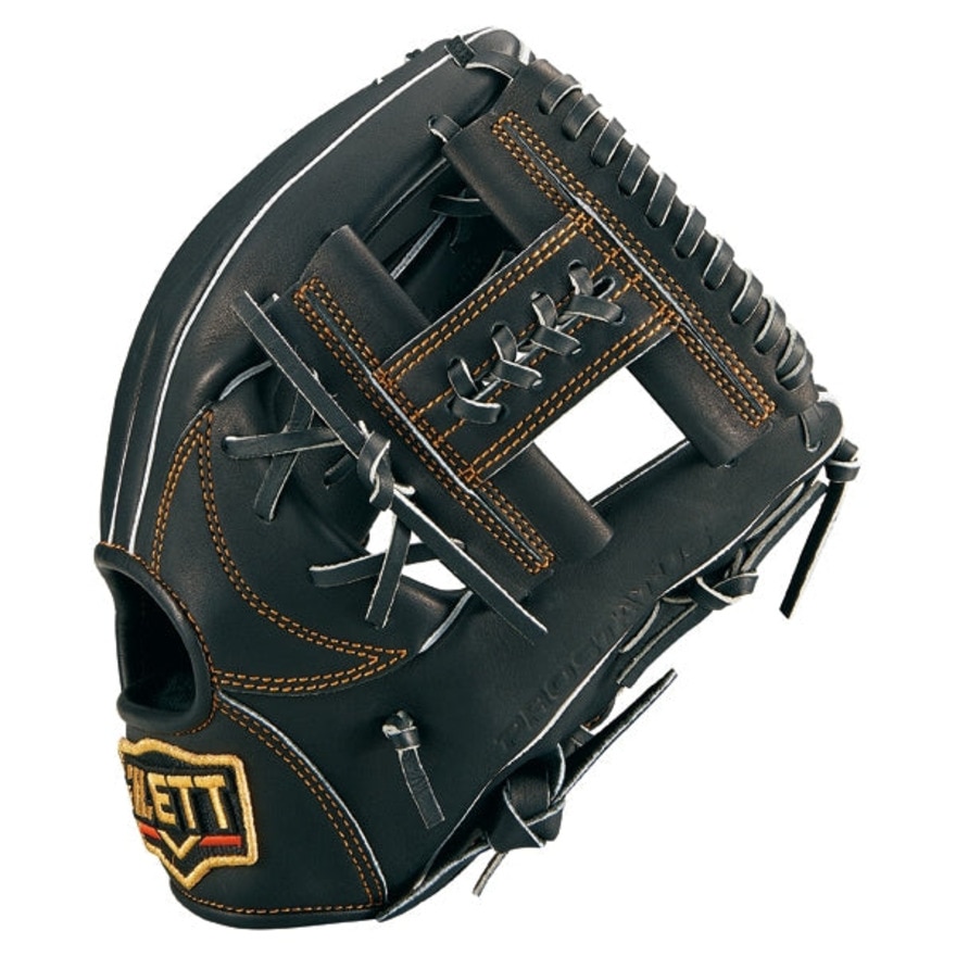 ゼット（ZETT）（メンズ）軟式用グラブ 内野手 二塁手・遊撃手用 野球グローブ 一般 プロステイタス BRGB30240-1900