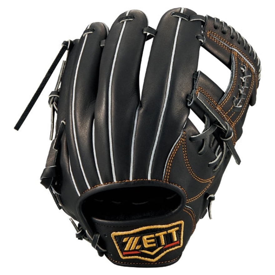 ゼット（ZETT）（メンズ）軟式用グラブ 内野手 二塁手・遊撃手用 野球グローブ 一般 プロステイタス BRGB30240-1900